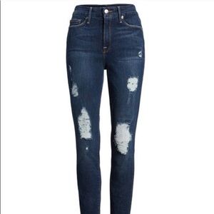 Good American Good Legs High Rise Ripped skinny
